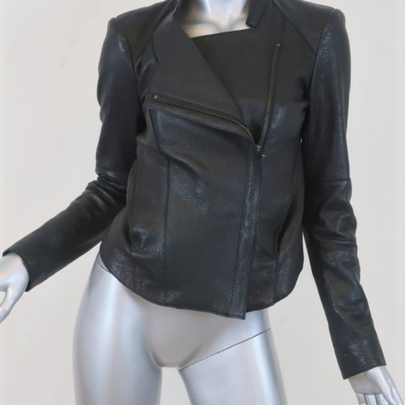 Helmut Lang Wither Leather Moto Jacket - Picture 2 of 8